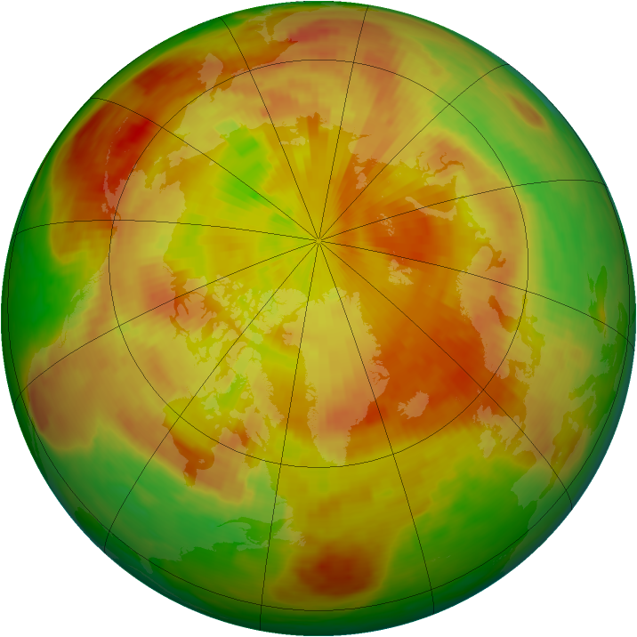 Arctic ozone map for 09 May 1979